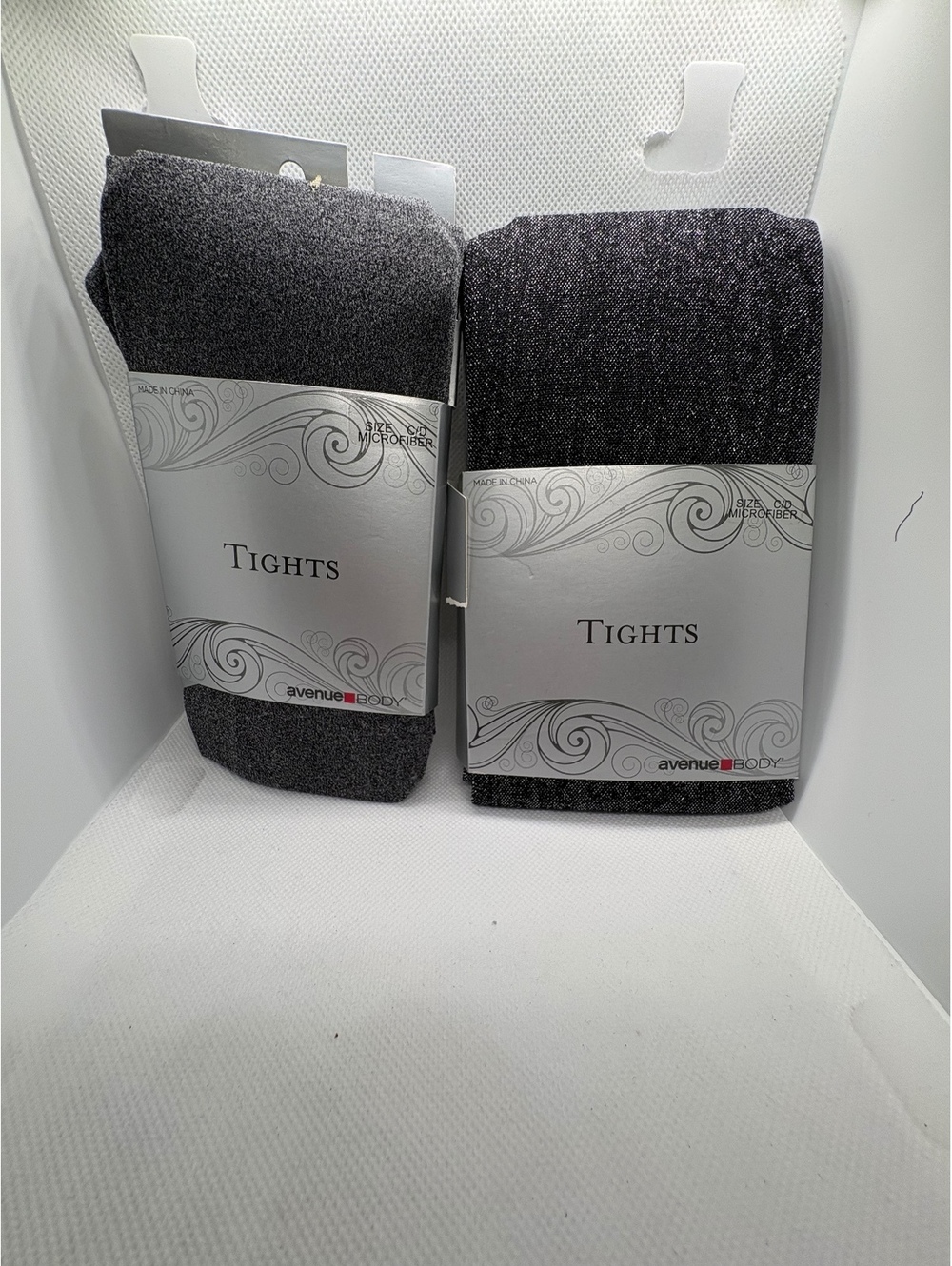 2 Pack avenue BODY Women's Grey Tights - Size C/D
